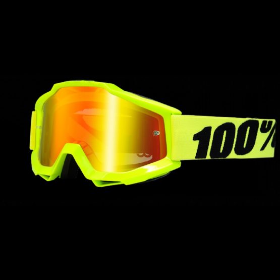 Mask RIDE100% ACCURI (Fluo Yellow, Clear Lens)