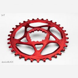 ABSOLUTE BLACK chainring for SRAM GXP/BB30 Red