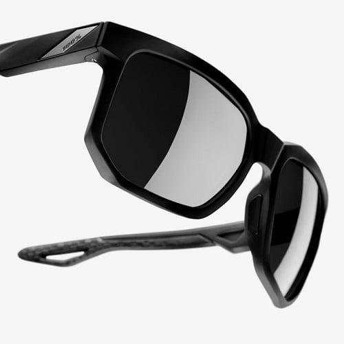 100% Centric glasses Matte Black Smoke Lens - Image 2