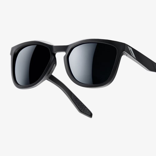 100% Hudson occhiali da sole sportivi Soft Tact Black - Smoke Lens
