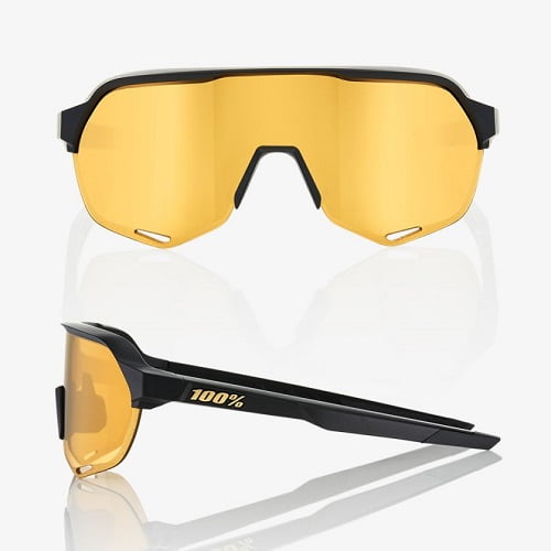 Sunglasses S2 Matte Black - Flash Gold - Image 2