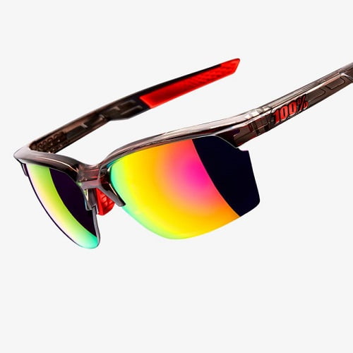 Sunglasses SPORTCOUPE Polished Translucent Crystal Smoke Purple Multilayer Mirror - Image 3