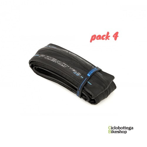 Pack 4 Pirelli PZERO Velo 4S 700x25 Tire (folding clincher)