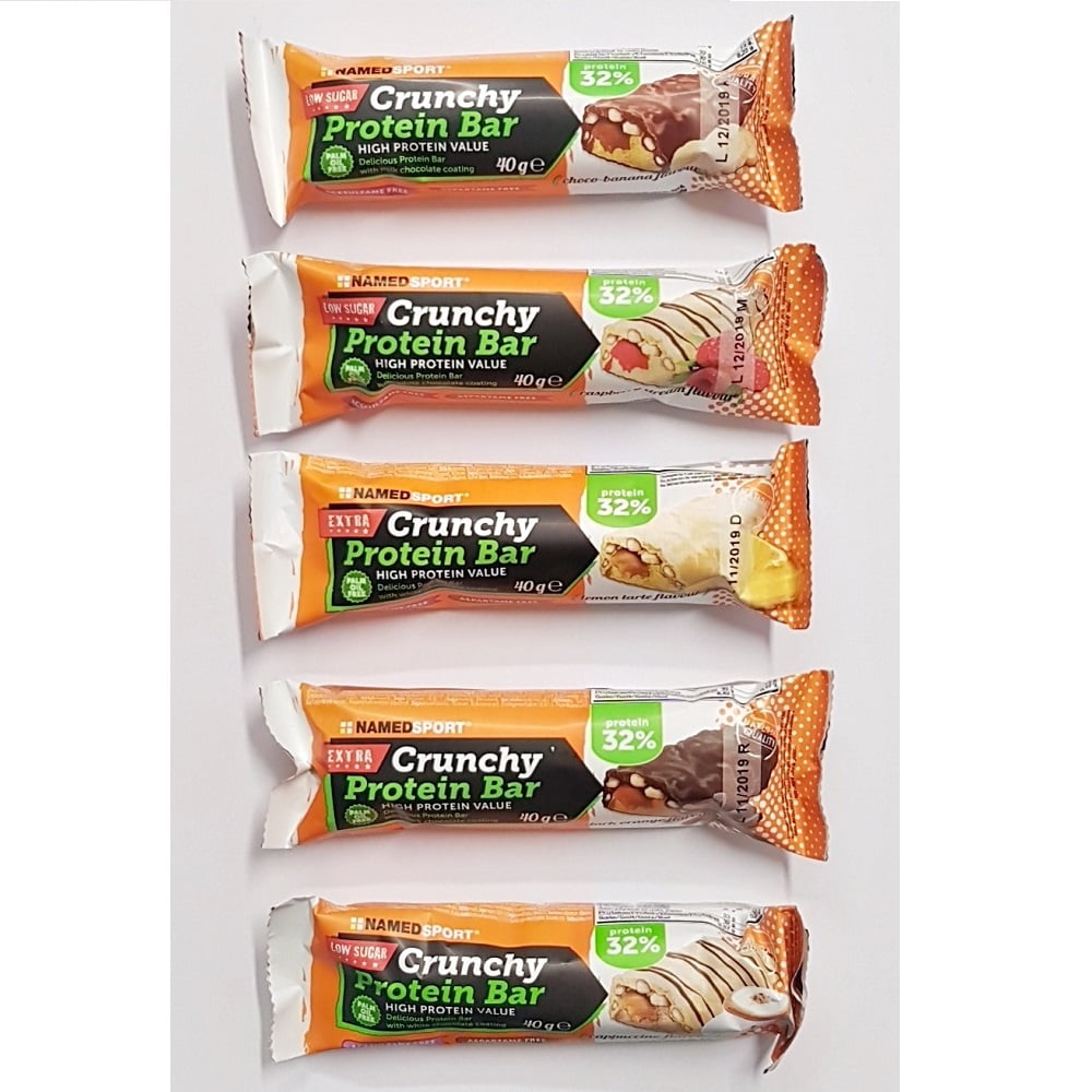 Barretta Named Sport Crunchy Protein Bar 2019 (Pack 5 pezzi