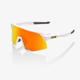 Occhiali RIDE100% S3 Soft Tact White HiPER Red Multilayer Mirror Lens
