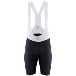 Craft Pantaloncino con bretelle corto bianco nero - Surge Lumen