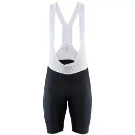 Craft Pantaloncino con bretelle corto bianco nero - Surge Lumen