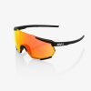 Occhiali 100% RACETRAP® Soft Tact Black HiPER® Red Multilayer Mirror Lens