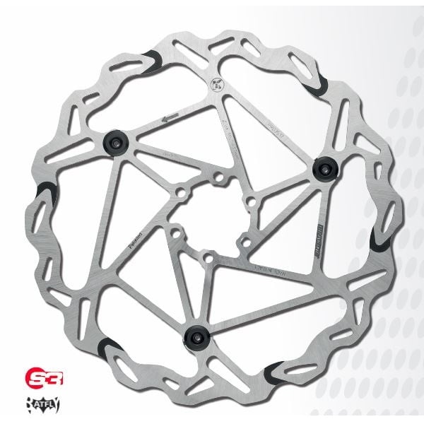 Braking S3 Batfly 180mm Rotore Disco Freno Semiflottante