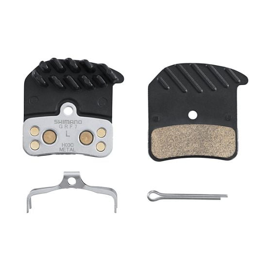 Pastiglie Freno Shimano H03C Metalliche con Alette Ice-Tech – Originali Shimano (4 Pistoni)