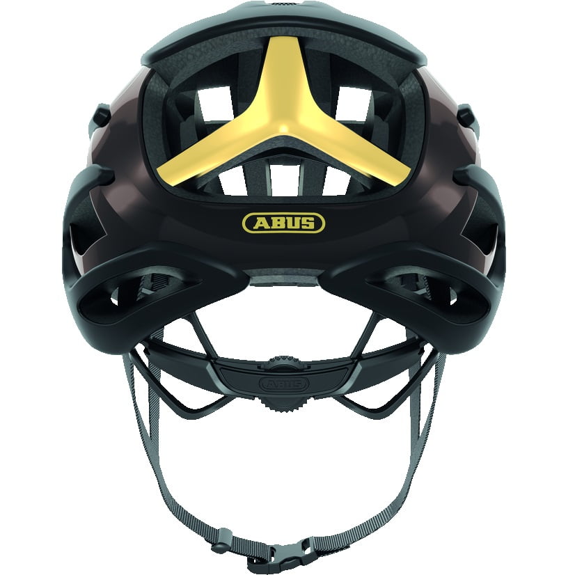 ABUS AIRBREAKER Black Gold Road Helmet - Image 3
