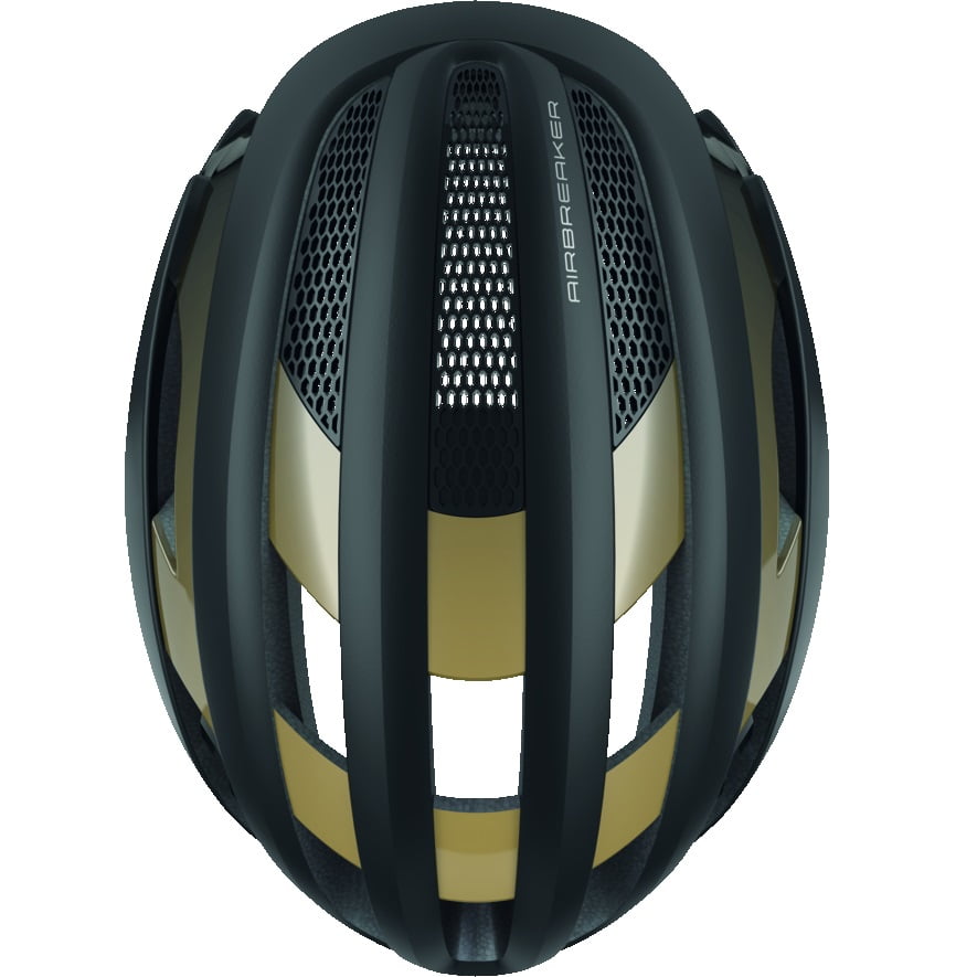 ABUS AIRBREAKER Black Gold Road Helmet - Image 4