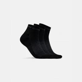 Craft CORE Dry Mid Sock 3-Pack Calzini Estivi (Nero)