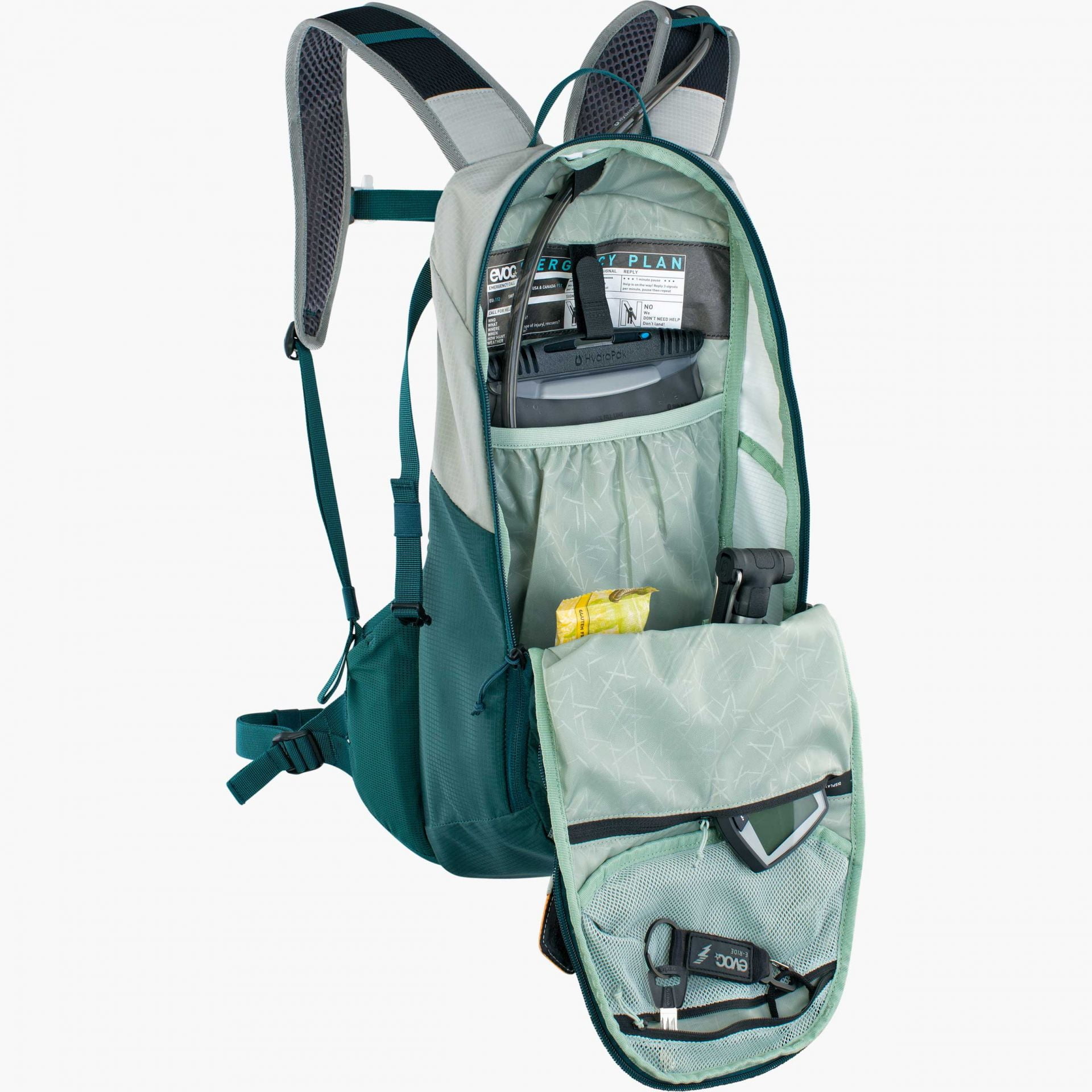 Evoc E-Ride 12l Stone Petrol zaino E-bike - immagine 3