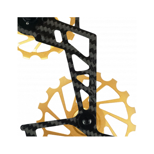NovaRide Ceramic Carbon Derailleur SHIMANO Ultegra/Dura Ace 12s (Gold) - immagine 2