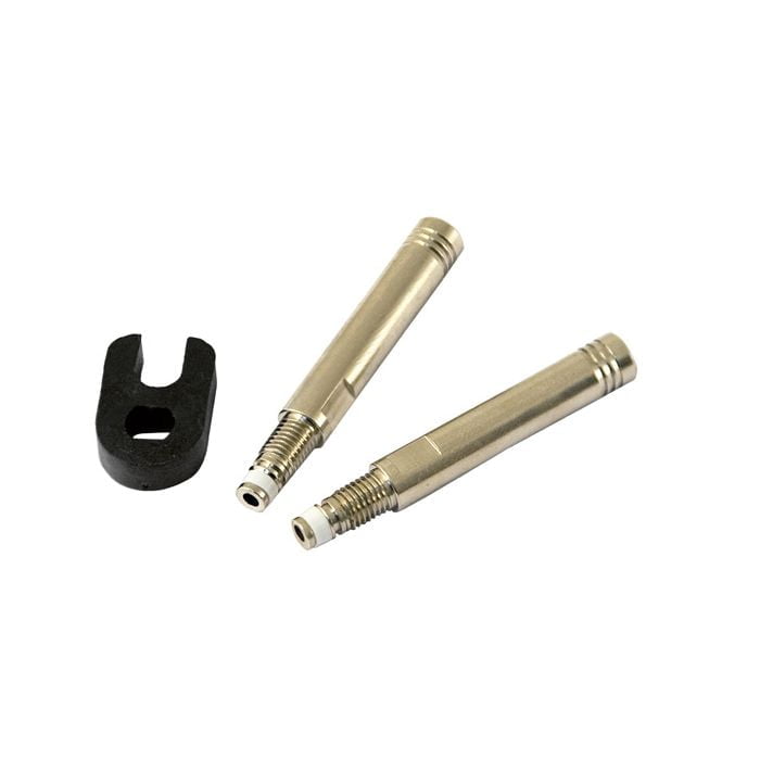 DALAETUS 4 Pezzi Estensione Valvola Auto, Prolunga Valvola Pneumatici 27 mm, Prolunga Valvola con Filetto, Prolunga Valvola Adattatore in Rame per Scooter, Auto, Motocicletta