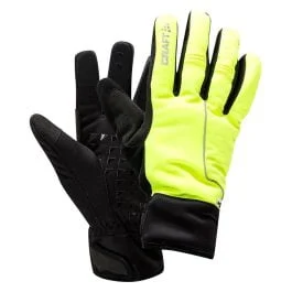 Craft SIBERIAN 2.0 Guanto Invernale Ciclismo Giallo Fluo