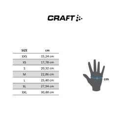 CRAFT Adv Subz Light Glove – Guanto Invernale Ciclismo Nero