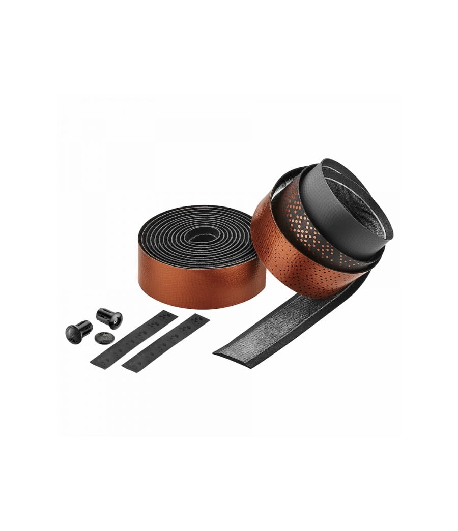 Ciclovation Leather Touch Bartape - Crystal Orange 2.5mm Nastro Manubrio - immagine 2
