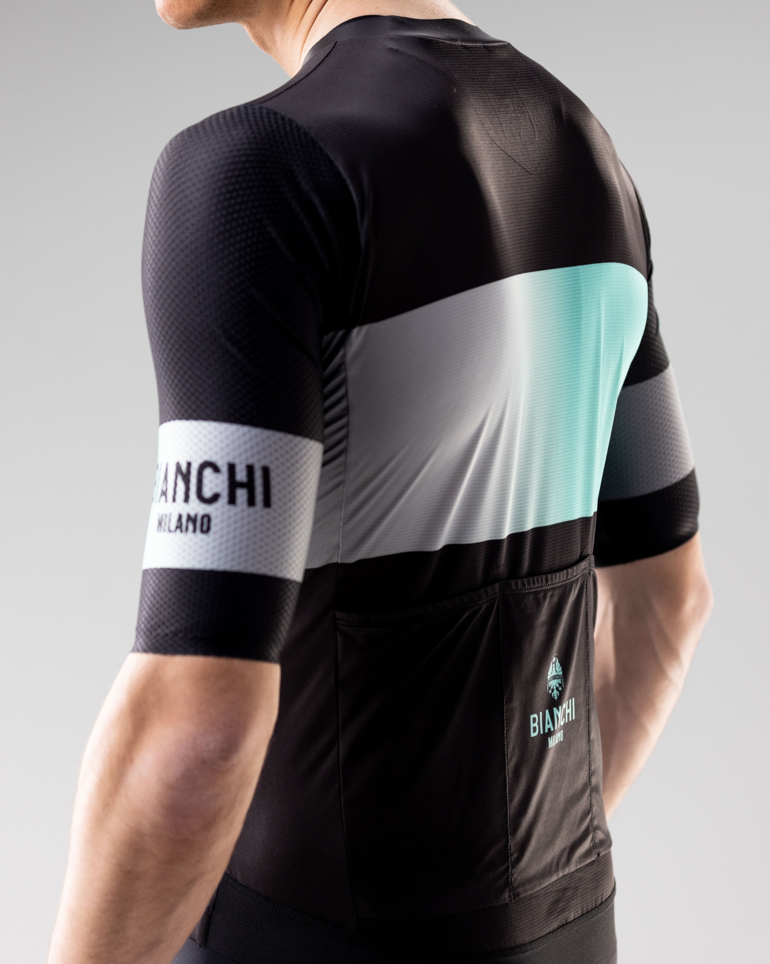 Bianchi REMASTERED Short Sleeve Jersey (Black) - Image 4