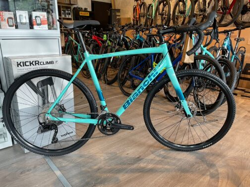 Bianchi VIA NIRONE 7 GRX Gravel Bike (Celeste) 2024 - Ciclobottega