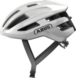Abus POWERDOME Shiny White Cycling Helmet