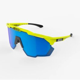 Scicon AEROSHADE KUNKEN TOUR Occhiale Sportivo (Yellow Fluo/Blue Mirror)