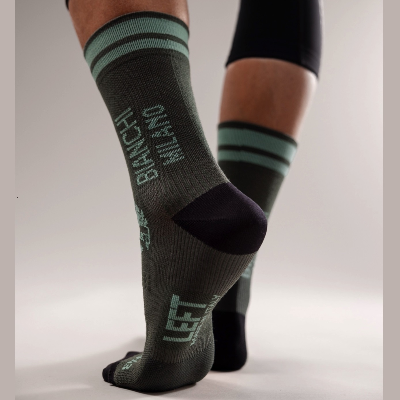 Bianchi insulated winter sock green celeste