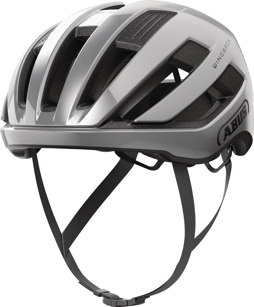 Abus WINGBACK Gleam Silver (Size M) Cycling Helmet