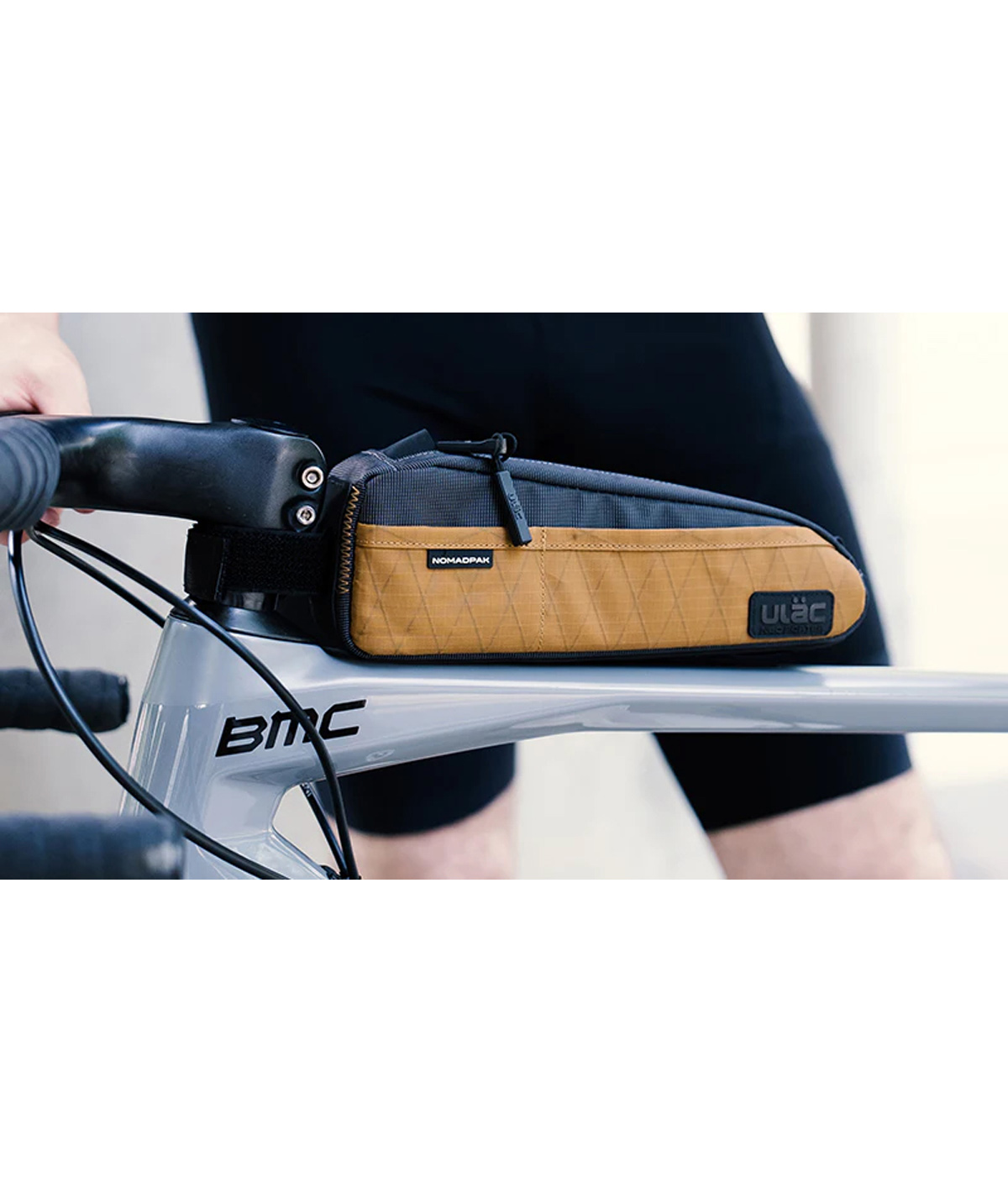 Ulac TREKKING GT Bolt-On 1.0L (Brown) Top Tube Bag - Image 3