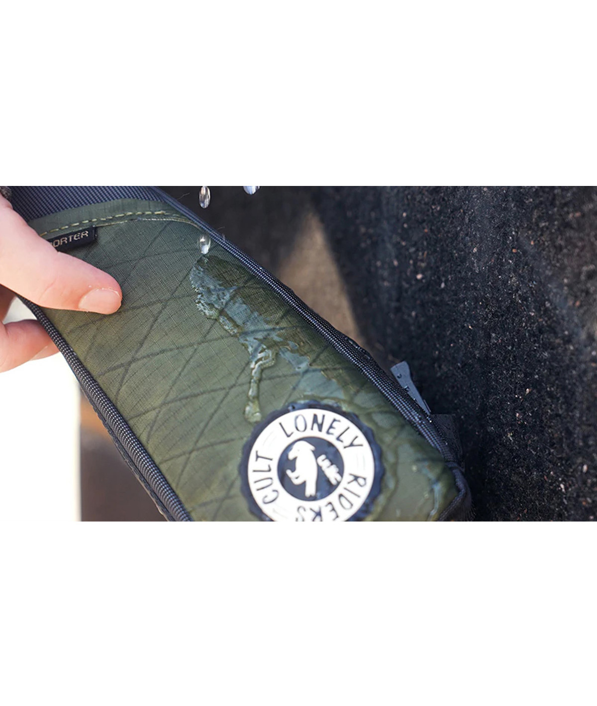 Ulac TREKKING GT Bolt-On 1.0L (Olive Green) Top Tube Bag - Image 3