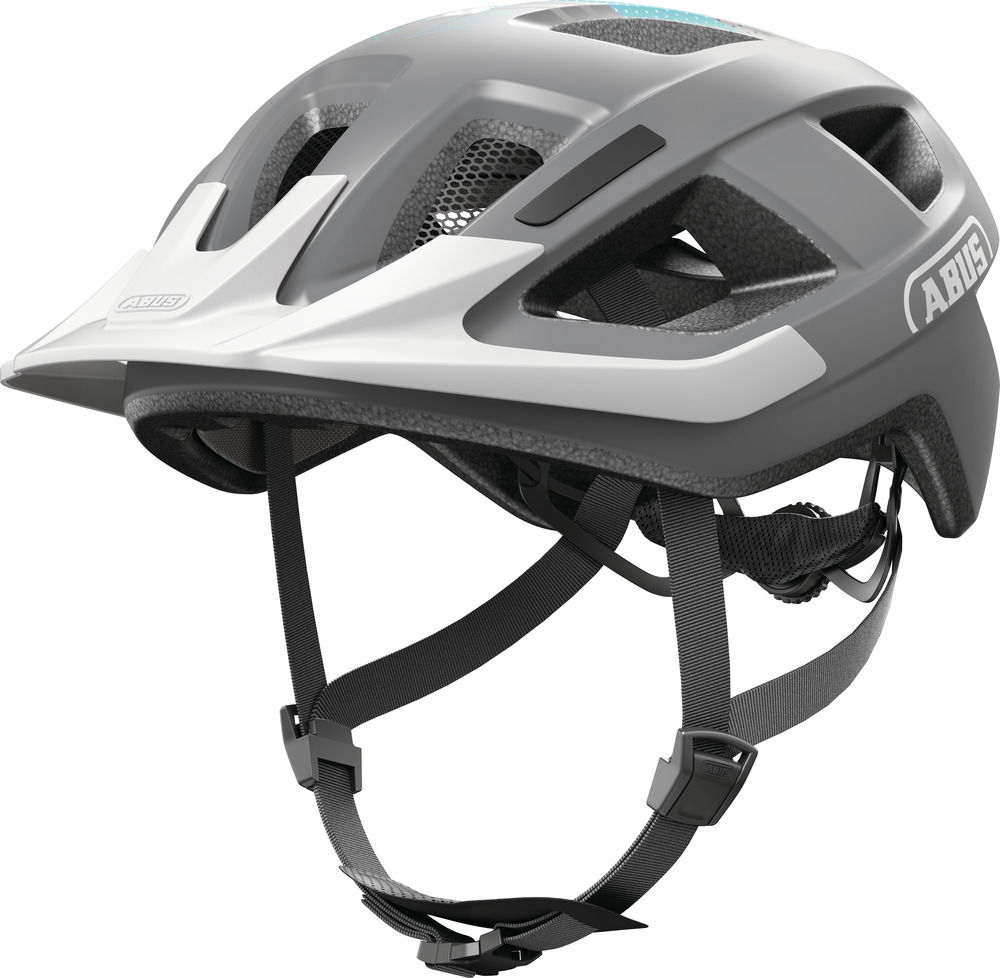 casco bici con visiera grigio opaco abus aduro 3
