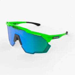 Scicon AEROSHADE KUNKEN TOUR Occhiale Sportivo (Green Fluo/Green Mirror)