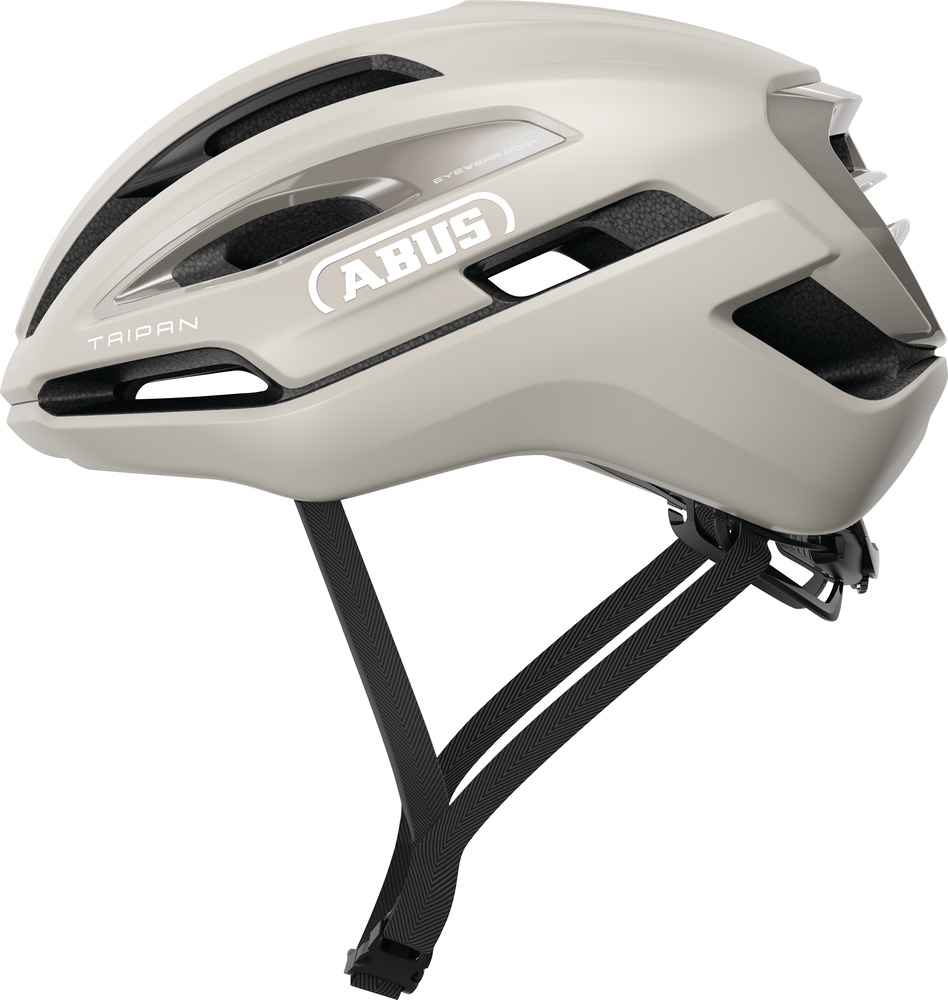 helmet abus taipan sand beige side cycling helmet