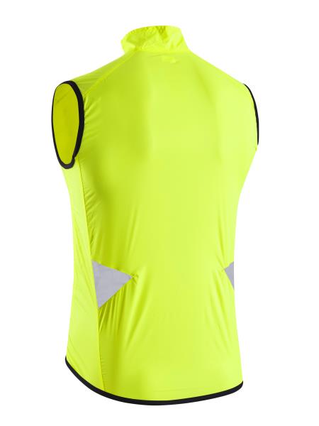 SIX2 Gilet Antivento Trasparente E Green Fluo Unisex - Activewear SIXS Carbon, Taglia L - 2