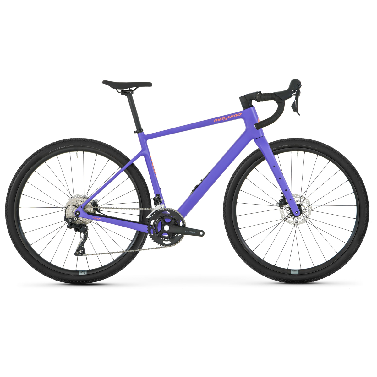 megamo west 15 2026 colore malva viola gravel bike carbonio