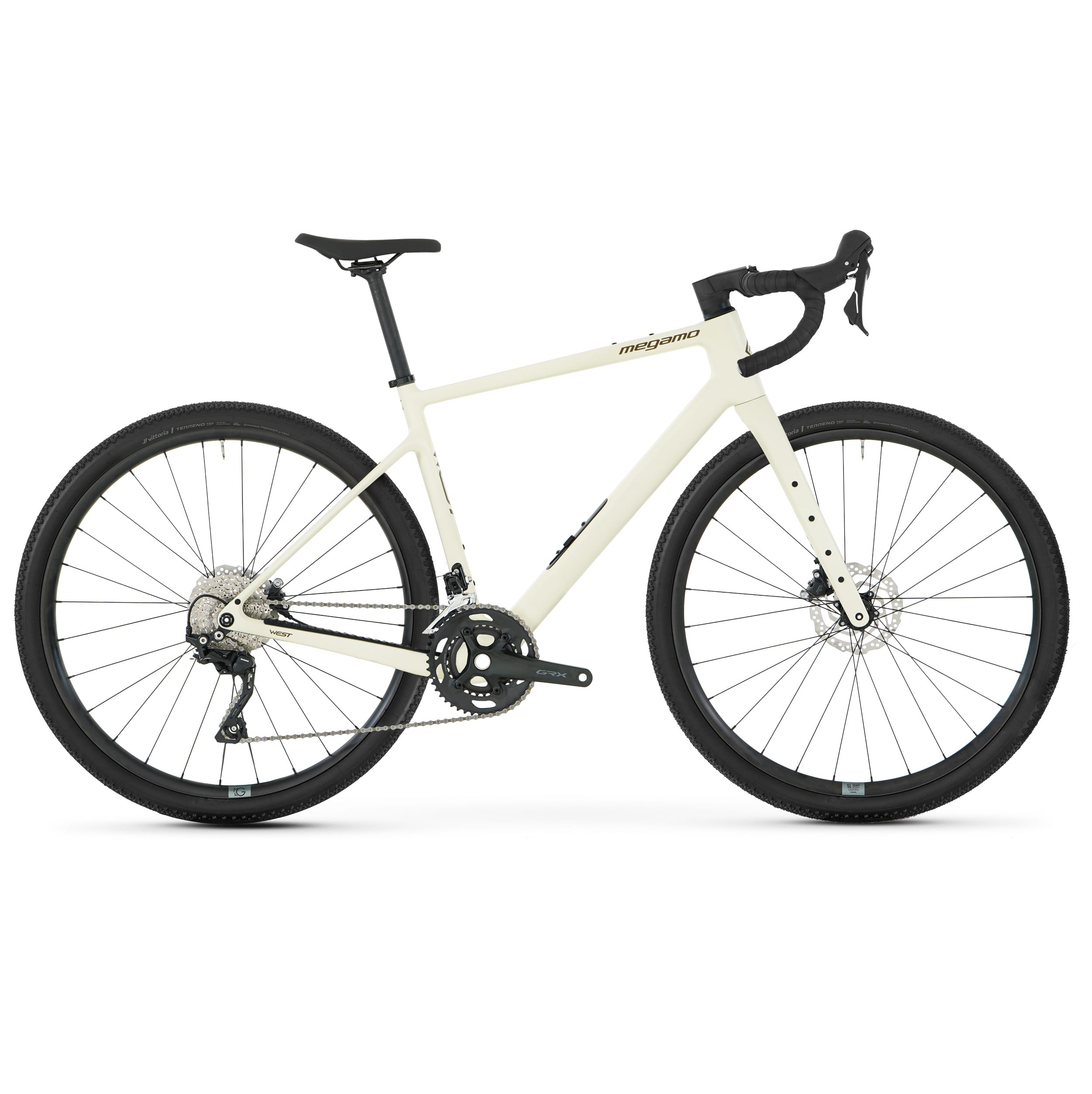 megamo west 15 2026 colore sand gravel bike