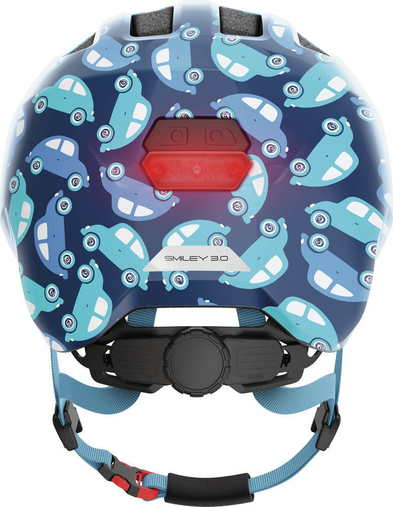 Casco Bici per Bambini Abus Smiley 3.0 LED – Blue Car - immagine 3