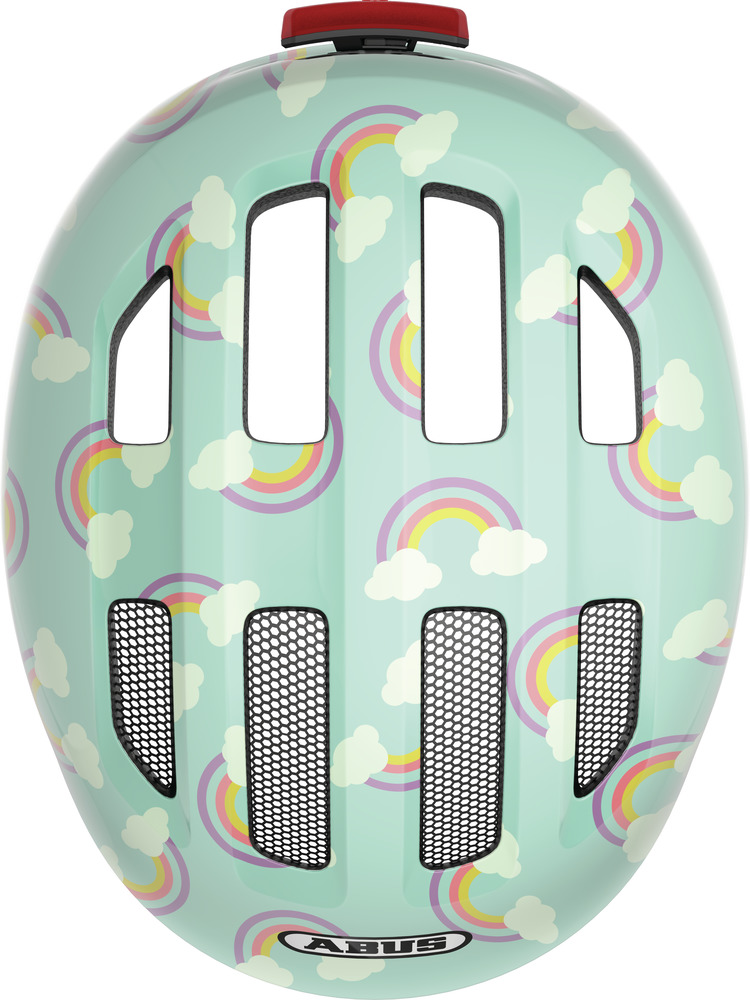 Casco Bici per Bambini Abus Smiley 3.0 LED – Blue Rainbow - immagine 4