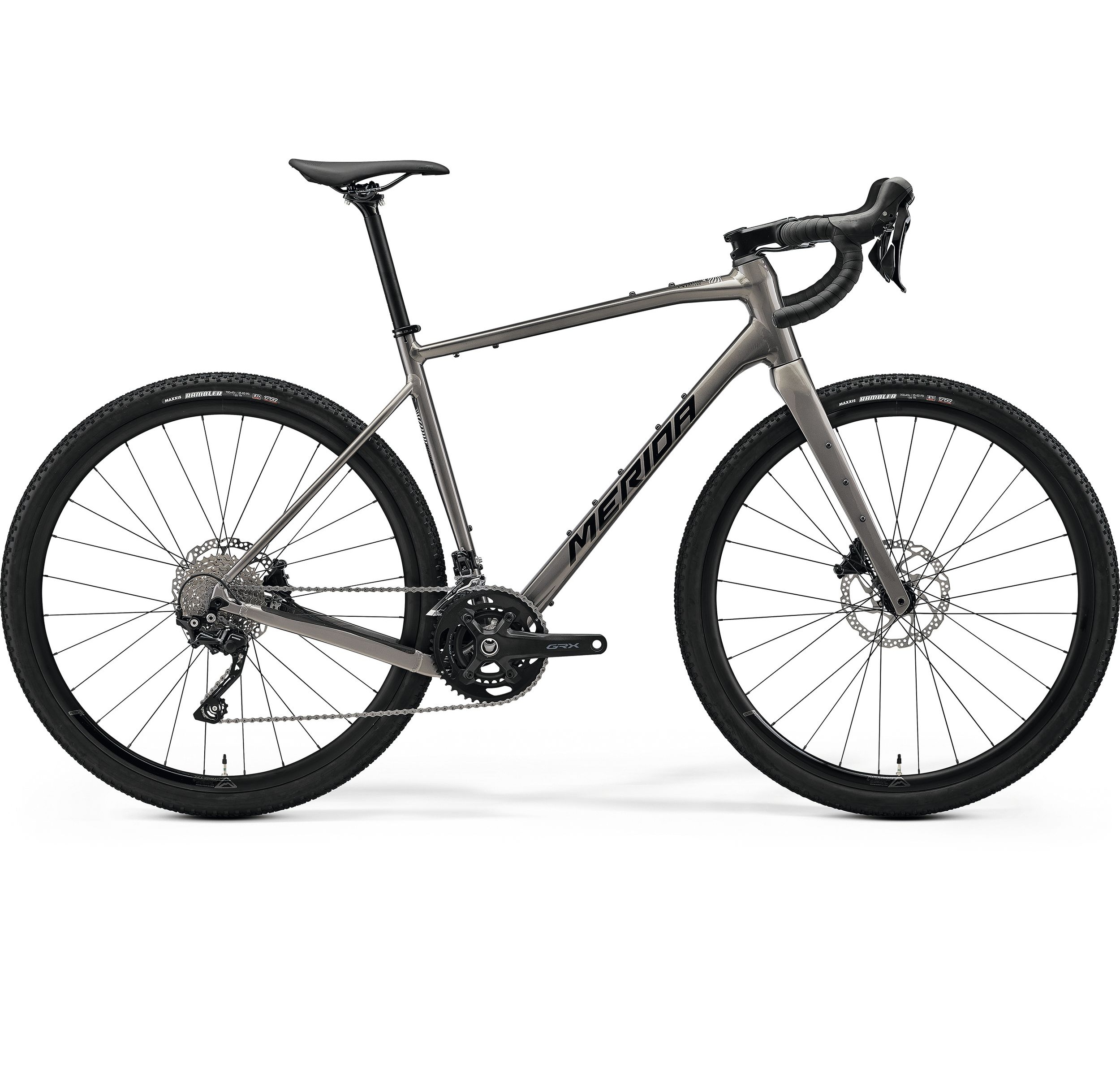 gravel bike merida silex 400 2026 grigio scuro metallizzato e finitura nera bikepacking