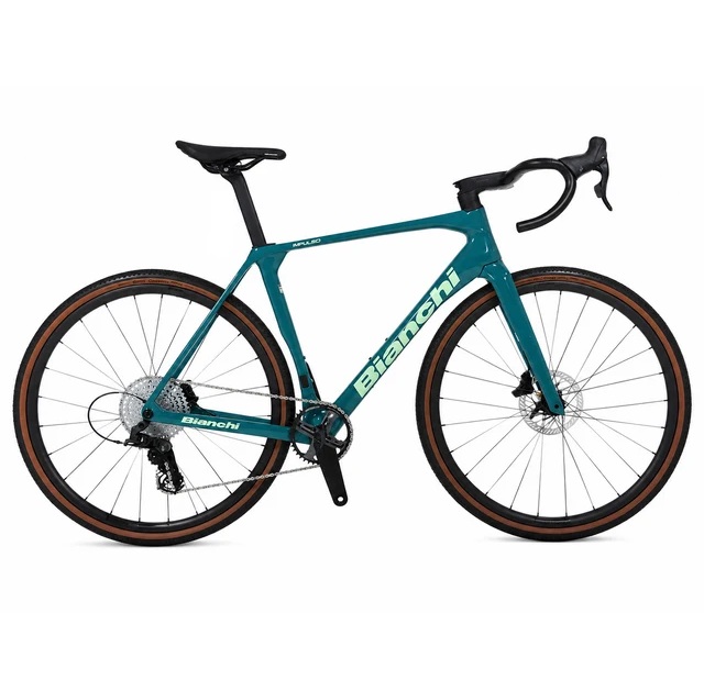 Bianchi Bicycles italian gravel bike with campagnolo groupset and full carbon frame
