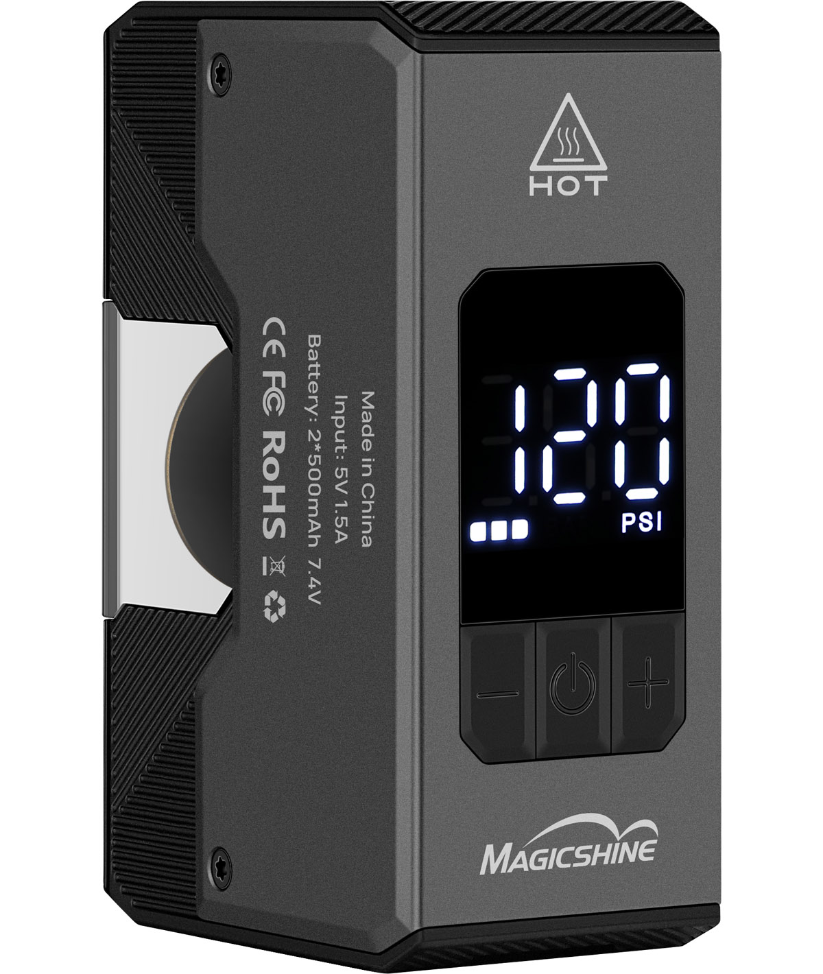 Minipompa Elettrica Magicshine Airro con Manometro Digitale (120 PSI) - immagine 2